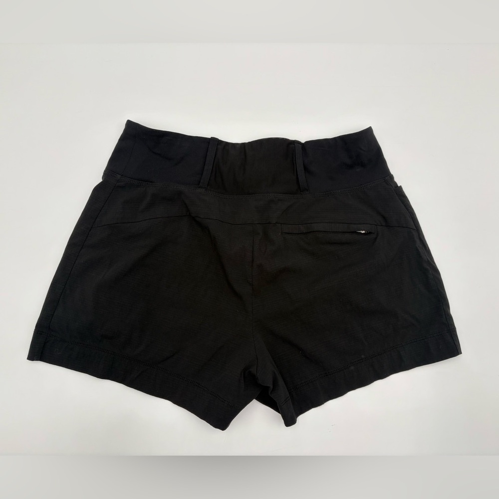 Athleta Trekkie North Shorts Womens 6 Black Hiking Travel Utility Lightweight - Picture 7 of 16